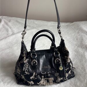 2000s Coach Ashley Carriage Satchel Handbag/Shoulder Bag